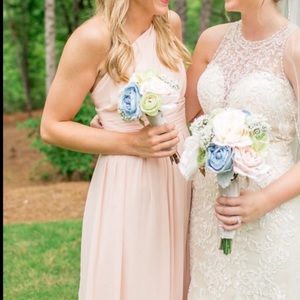 David’s Bridal Bridesmaid Dress Blush